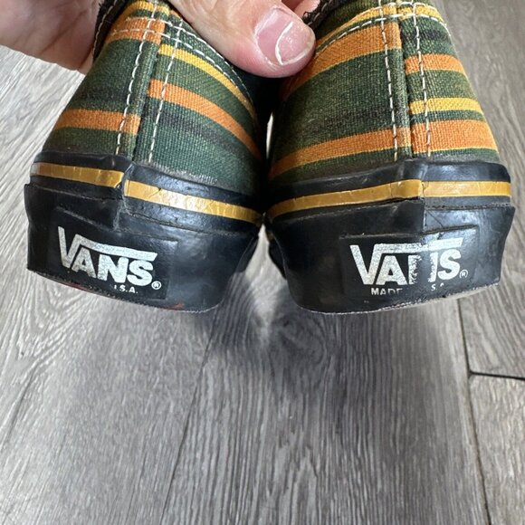 Vintage Vans Van Doren  60s 70s Early Authentic Made In USA Striped Size 6.5 main image 4